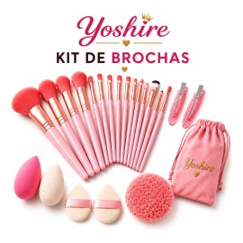 Kit Brochas Maquillaje Profesional 20 Piezas Beauty Blender
