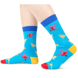 HAPPYPOP Funny Bird Socks for Men - Bird Gifts for Bird Lovers Women, Novelty Bird Socks for Male Female