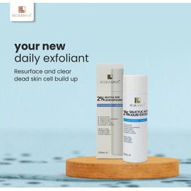 Roxanna 2% BHA Liquid Chemical Exfoliant - Face Exfoliating Peel Fights Blackheads & Enlarged Pores - with Salicylic Acid & Niacinamide, Even Skin Tone, Blemish Control - 120 ml