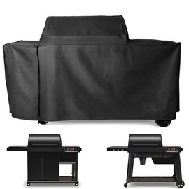 Grill Cover for Traeger Woodridge Pro & Woodridge Elite Pellet Grills, Black Waterproof BBQ Cover for Traeger Grills BAC776