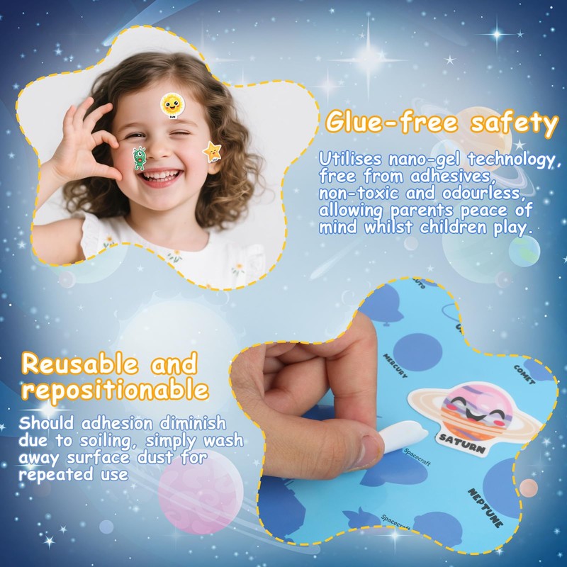 6 Pack Reusable Sticker Books for Toddlers 2-4 Year Olds