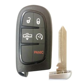 Replacement for 2013 2014 2015 2016 2017 2018 2019 Ram 1500 2500 3500 5 Button Air Suspension Remote Smart Key Fob GQ4-54T;by AUTO Key MAX (Single)