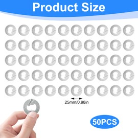 Pack of 50 NFC Tag Stickers, NFC Ntag213 Stickers, Rewritable NFC Chip, NFC Cards, Programmable 144 Byte Memory, NFC Chip NFC Card, NFC Sticker for All NFC-Enabled Mobile Phones and Devices