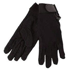 Hy5 Cotton Pimple Palm Gloves Lge Blk