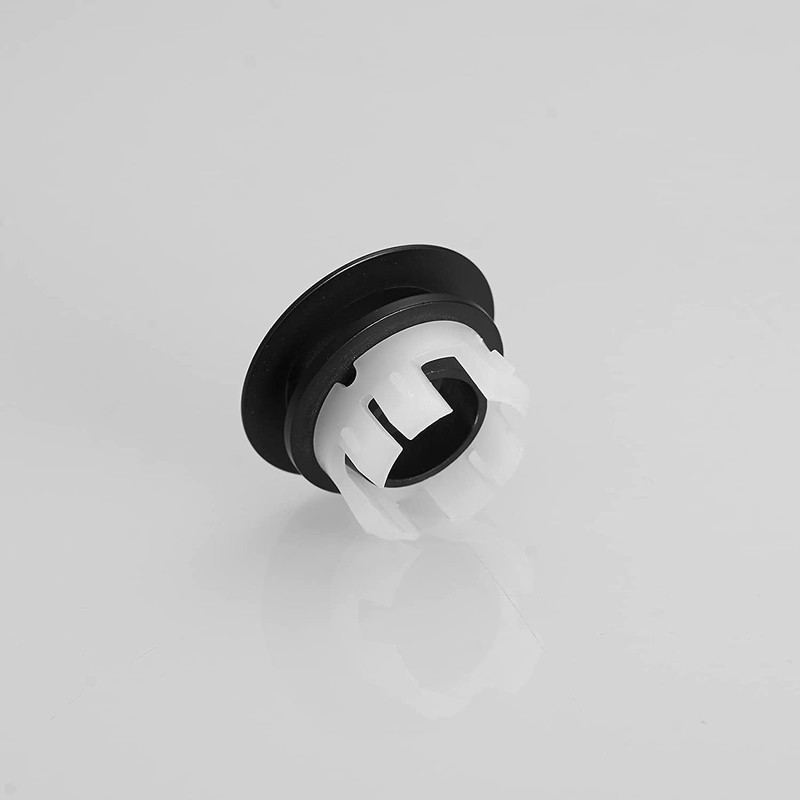 BWE Sink Basin Trim Overflow Ring Cover Black Bathroom Vessel