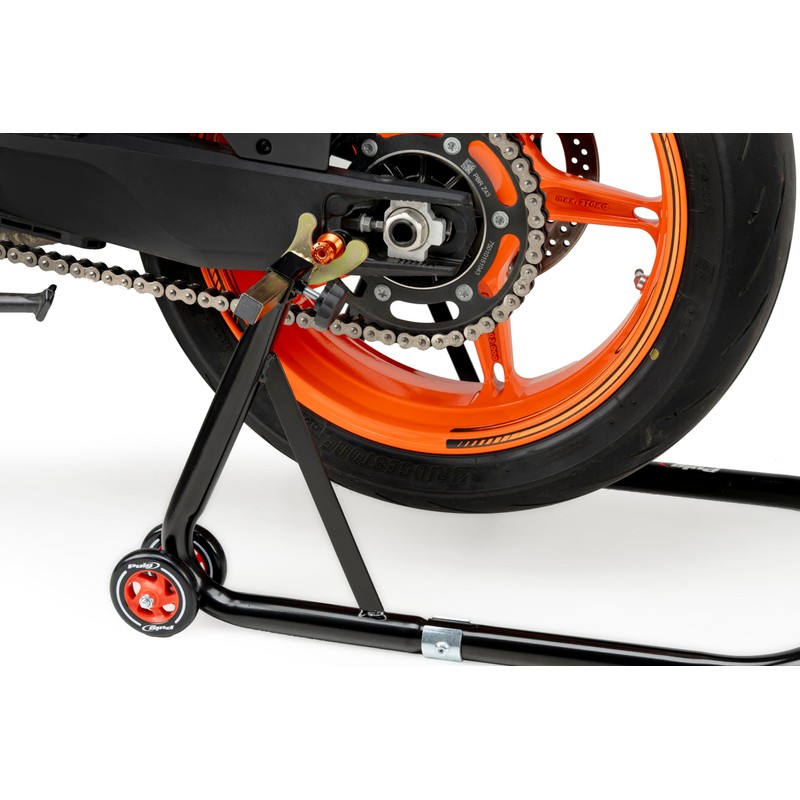 Puig 4322N Black Rear Paddock Stand Support with Hook