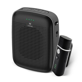 Voice Amplifier with Wireless Lapel Microphone for Teachers