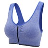 ohlyah Women's Zipper Front Closure Sports Bra Racerback Yoga Bras