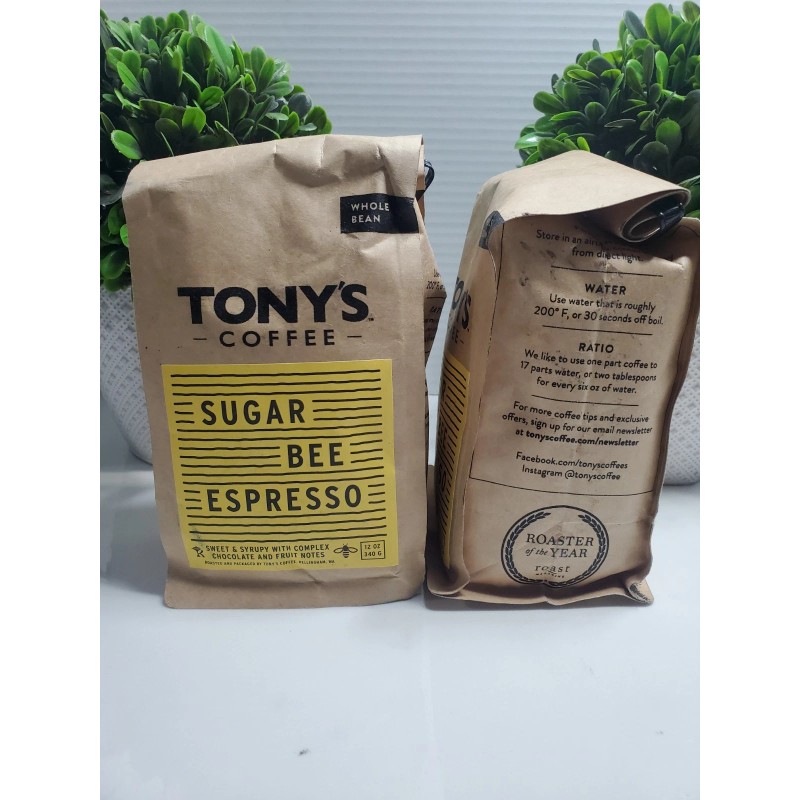 Tony`s Coffee Tony's Coffee Sugar Bee Espresso (12oz), Medium Roast