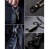 FEGVE Key Rings with Screw Shackle - Heavy Duty Strong