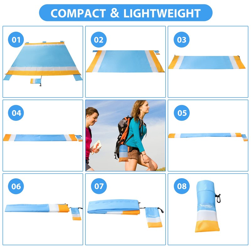 SYOURSELF Beach Blanket Towel