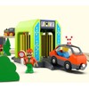 Wooden Train Accessories Car Washer for Railroad Train Track, Train