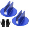 2Pcs Grooved Magnetic Jack Pad, Universal Nonslip Pinch Weld Jack