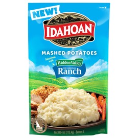 Idahoan® Mashed Potatoes seasoned with Hidden Valley® Original Ranch®, 4 oz (Pack of 12)