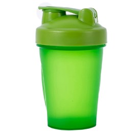 Protein Shaker Bottle 400 ml With Metal Mixer Ball Non-Leak Cap with Shakers Cups for Protein Supplement Fitness & Workout Partner Powder (Green)