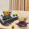 X.SSTTXN 16 pcs Round Glass Soup storage Containers With Lids,