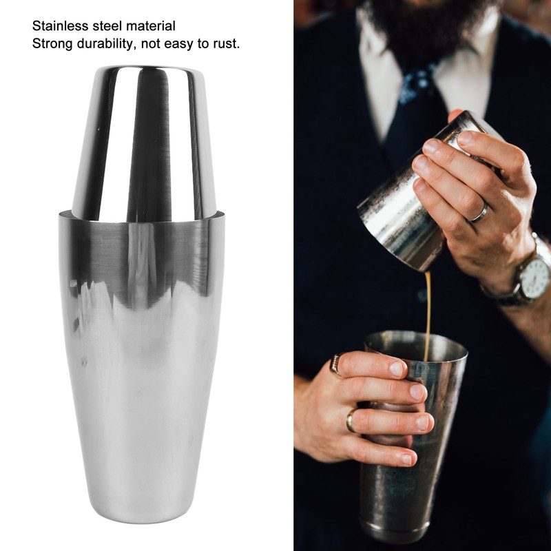 Shaker Cocktail Tin 2 Layer 800 and 600ml Well Sealed