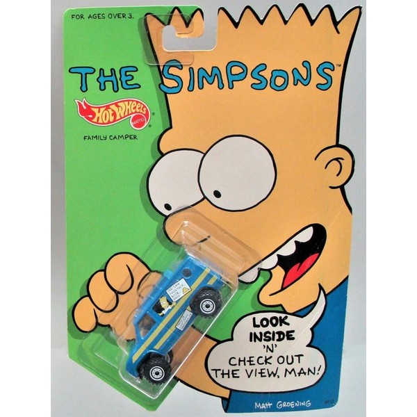 Simpsons Hotwheels Nuclear Waste Van Viewer New Family Camper