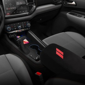 INTGET Car Center Console Armrest Cover for 2025 Dodge Durango Accessories 2021-2022 2023 2024 Leather Arm Rest Box Lid Cover Seat Protector (2021-2025, Neoprene)