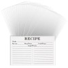 Hvswly 100PCS Recipe Card Protectors4x6 Waterproof Clear 4 x 6