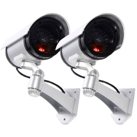 tempo di saldi 2 x Outdoor LED Flashing Infrared Security Cameras