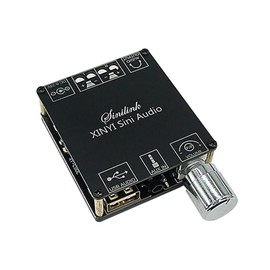 Mini 50Wx2BT5.0 Wireless Audio Digital Power Amplifier Infinite Tuning Stereo Board Amplifier Dual Channel Amplifier Fixado C50L