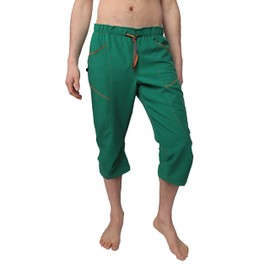 Ucraft "Xlite Rock Climbing Bouldering and Yoga Knickers ¾ Men's and Women's Capri Pants. Lightweight, Stretchy, Breathable (XS, Green)