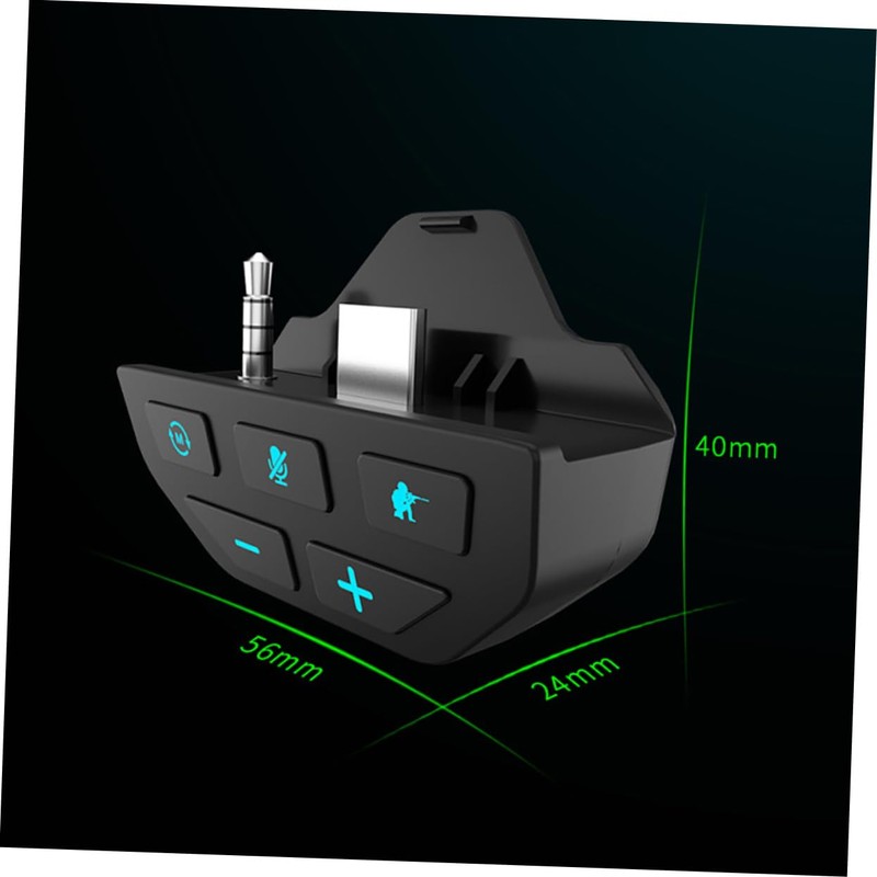 Gatuida 1pc Stereo Headset Adapter for Controller Material Lightweight Design