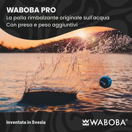 Waboba Pro – Palla ad Alte Prestazioni che Rimbalza sull’Acqua, Palla che Salta e Rimbalza su Piscina, Lago e Mare, Gioco da Esterno per Adolescenti e Adulti - Orange Purple