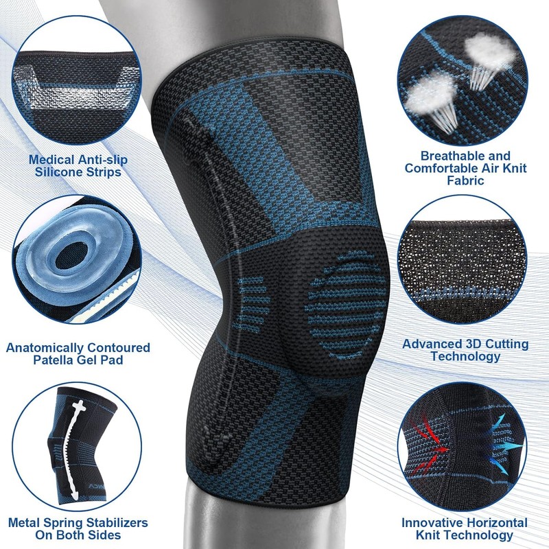 NEENCA Knee Brace, Compressed Knee Support for Men Women with