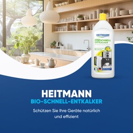 Heitmann organic quick descaler: cleaning of electrical appliances, coffee machines, espresso machines, kettles, 250 ml
