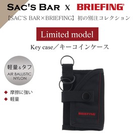 Briefing BRW211A09 Men's Key Coin Case, Special Order Model, Key Ring, Coin Purse, Lightweight, [010] Black