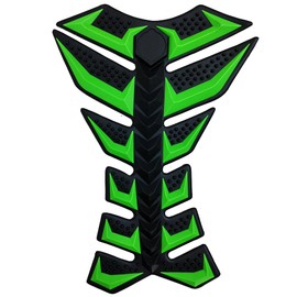 Universal 3D Green Rubber Side Tank Pad Protector Compatible With Compatible With Honda CBR1000RR CBR600RR GSXR 750 600 1300 Hayabusa GIXXER ZX6R ZX10R NINJA 300 400 650 1000 Versys R1 R3 R6 R7 R9