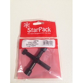 StarPack Home 4-Way Utility Key Universal Plastic for Gas, Electric, Water Meter