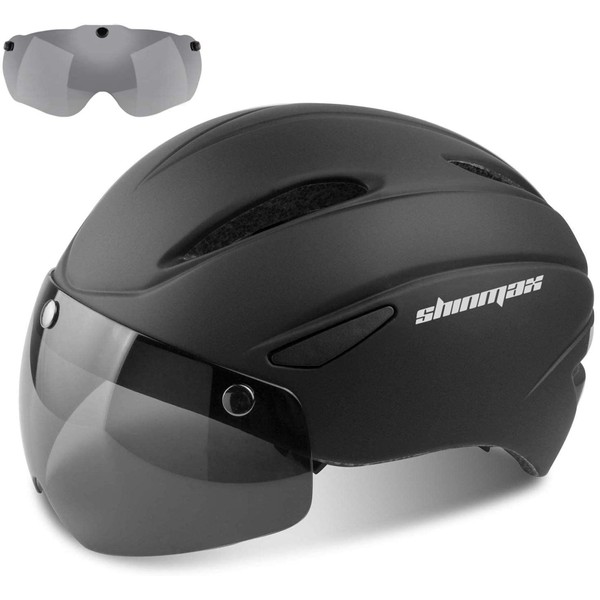 Shinmax Bicycle Helmet, CE-Certified, with Removable Safety Goggles / Visor
