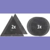Original Einhell 5-Piece Sanding Mesh Set (Drywall Sander Accessories for
