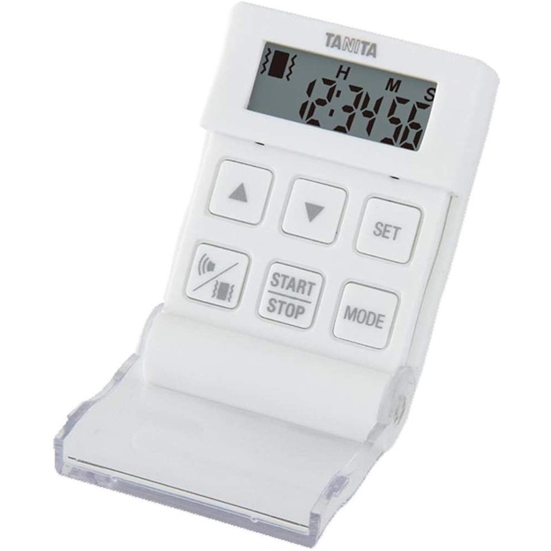 Tanita TD-370N WH Study Learning Timer with Strap, Vibration Function,