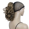 Lydell 12" Curly Wavy Ponytail Hairpiece Styled Clip In Claw