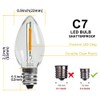 KGC 25Pack C7 LED Christmas Light Bulb, E12 Base Waterproof
