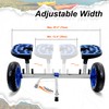 Codinter Kayak Cart, Width Adjustable Kayak Cart Dolly Aluminum Kayak