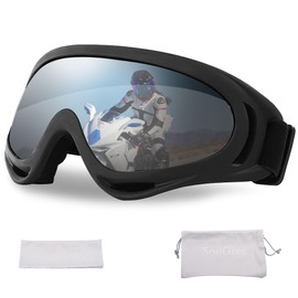 SooGree Motorcycle Goggles for Men Women Dirt Bike Goggles Riding motocross goggles Ski Goggles KIds Powersports Goggles