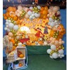 Happy Fall Y'all Banner Backdrop Autumn Harvest Pumpkin Maple Leaf