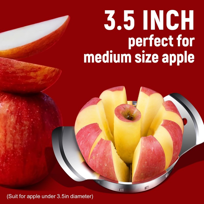 Apple Slicer, ARRITZ Stainless Steel Apple Cutter 8 Slices, Sharp
