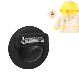 AXFEE Hidden Air Tag Case for Kids, Air-tag Holder With Safety Pins, Anti-Removal Air-tags Sicoilne Case, Compatible with Air-tag Tacker for Kids Adult Pets Backpack Inside Clothes, Dinosaur