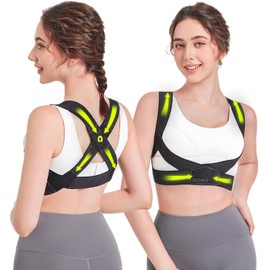 Posture Corrector for Women with X-Shaped Biomechanical Design, Comfort Fit Back Brace, Improves Posture, Corrects Hunchback, Relieves Neck, Shoulder, Upper Back Pain, Invisible Under Clothes XL