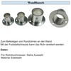 Stainless Steel Wall Plate Wall Mount Flange Bearing Round Pipe