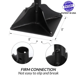 Walensee Steel Tamper with 48 inch Handle 8"x8" Garden Tamper with Rubber Grip All-Steel Heavy Duty Tamper Tool for Leveling Ground Gravel Soil Asphalt Sand Installing pavers and Repairing Blacktop
