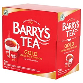 Barry's Tea Gold Blend 200 String, Tag & Envelope Black Tea Bags (500g)