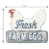 Fresh Farm Eggs Metal Sign - Vintage Farmhouse Kitchen Sign
