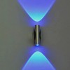 HOKY Double-Headed LED Light Bedroom Blue Aluminum Wall Lamp Home
